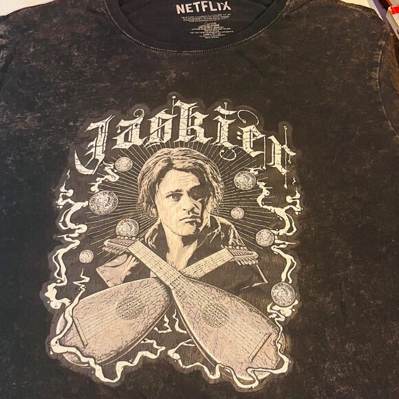 The Witcher Tour T-Shirt L  Burn Butcher Burn Netflix CD Projekt Black Tee - Picture 2 of 6